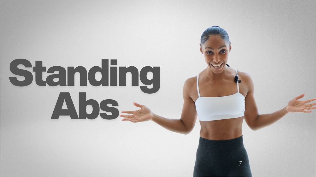 15 Minute NO JUMPING! STANDING ABS & CORE Dumbbell WORKOUT 🔥