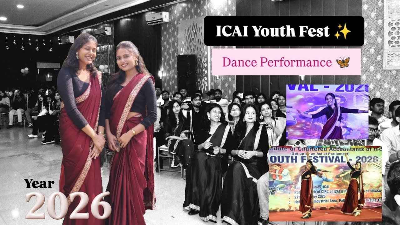 ICAI Youth Fest 2026 ✨#icai #youtubeshorts #dancemashup #caintermediate #cafinal #patna #cajourney
