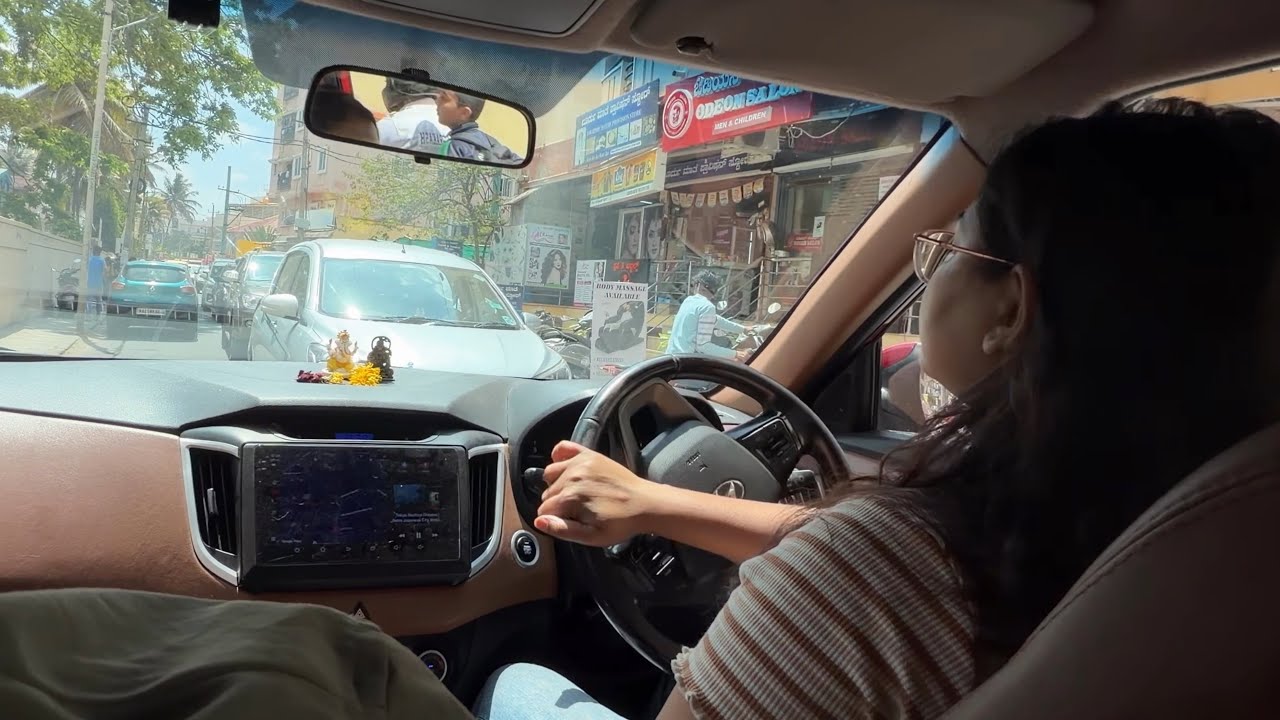 POV Driving in Bangalore Traffic | Girl Drives in JP Nagar Vlog 27