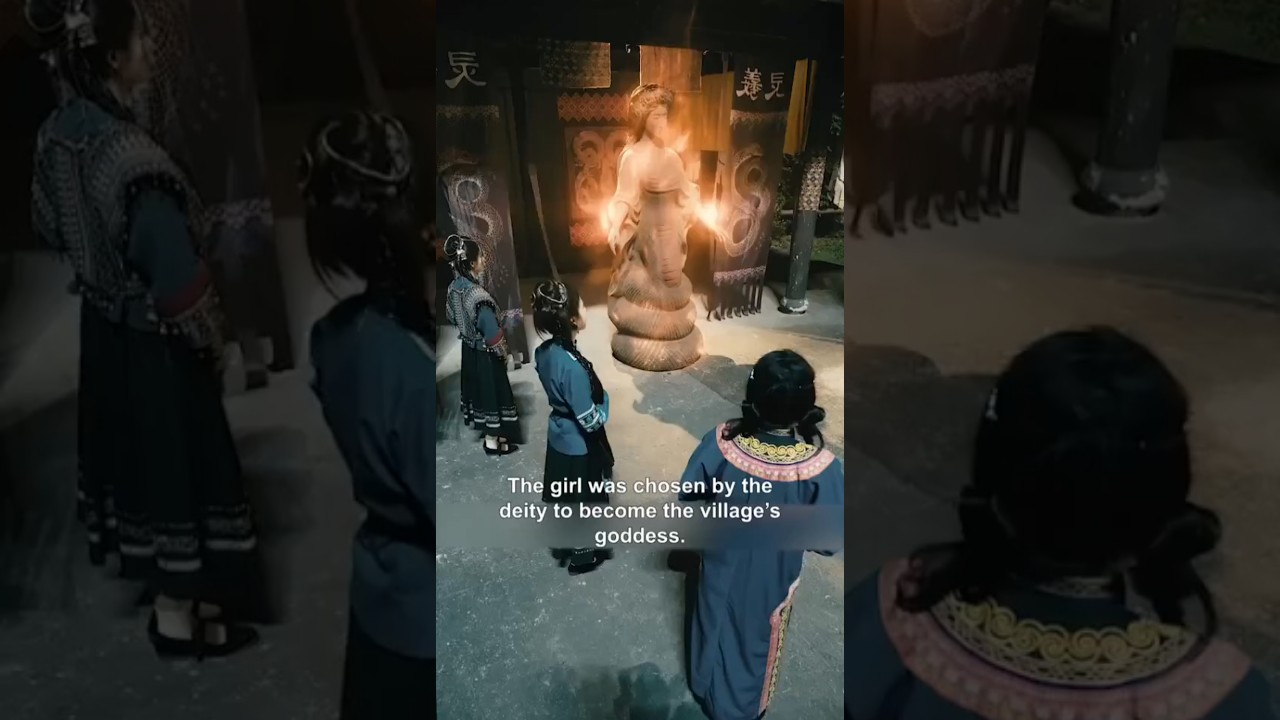 The girl was chosen by the deity to become the village's goddess.
