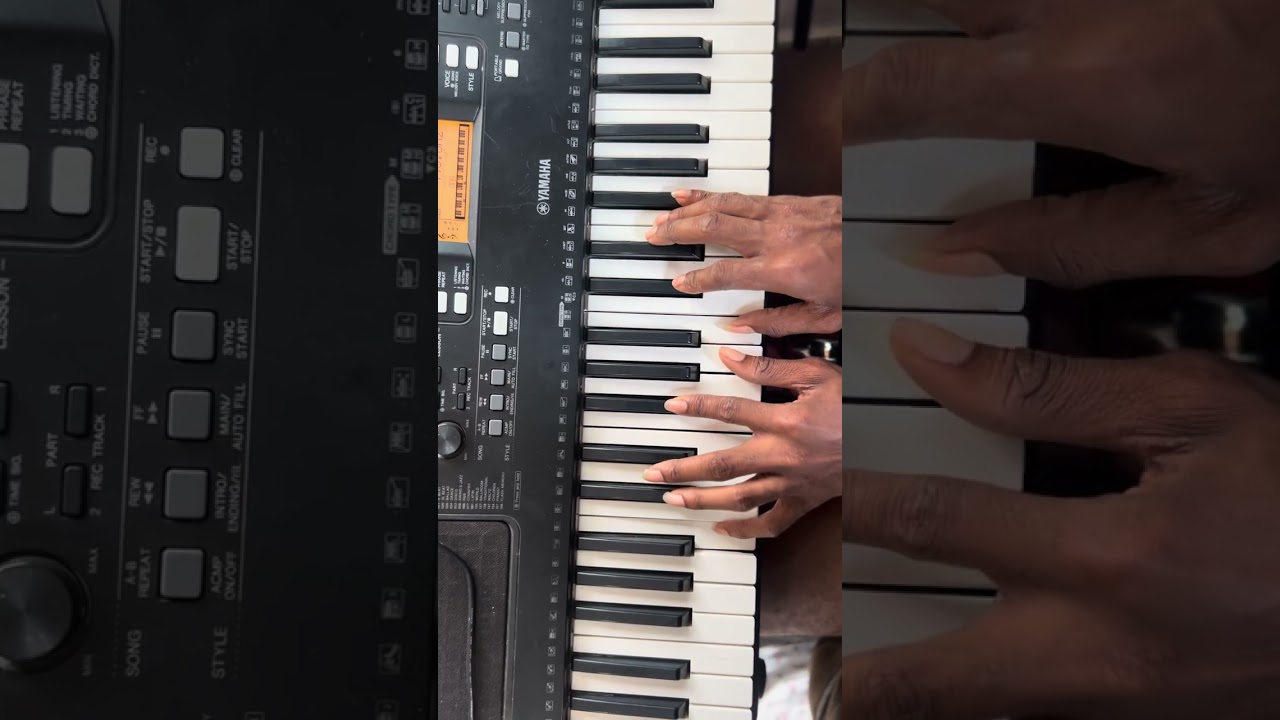 HOW TO PLAY (THE LAMB UPON THE THRONE) ON F#🎹🎹 #trending #subscribe #today #learning 