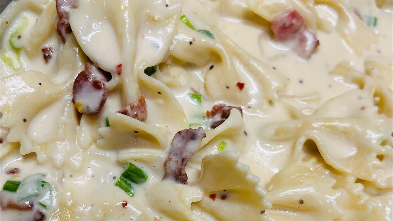 Bacon n Cream Cheese Pasta 