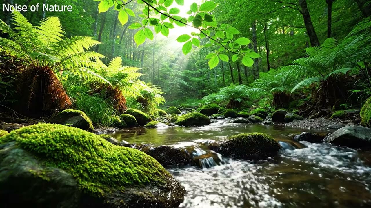 River Flowing Birds Chirping, Forest River Ambience to Help You Sleep Deeply and Feel at Peace