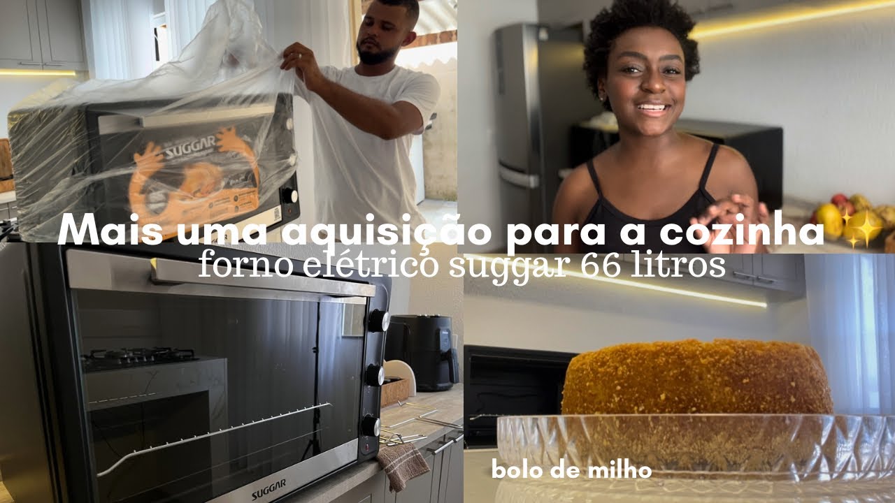 Forno elétrico suggar 66 litros | bolo de milho ✨