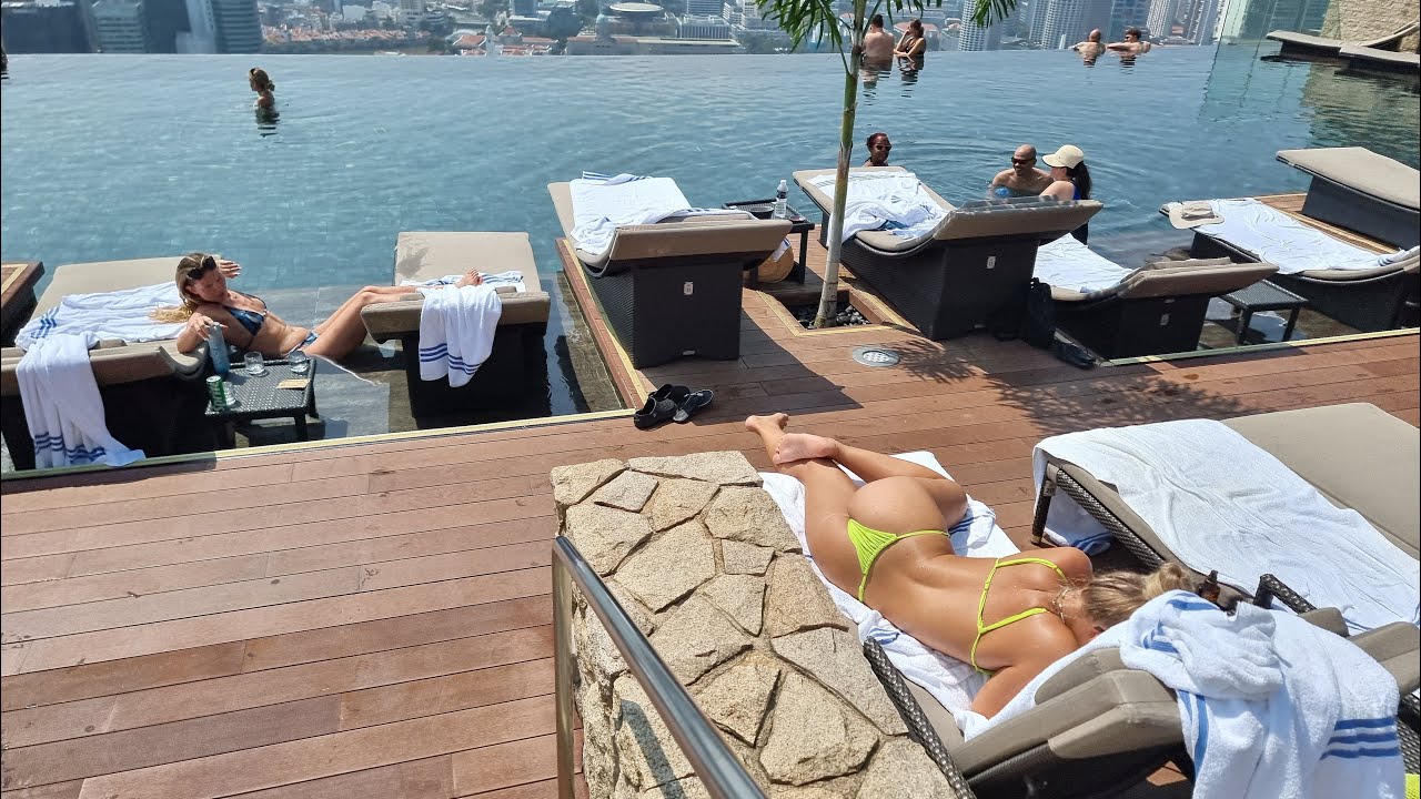 Marina Bay Sands Hotel Singapore Oct 2023 and Feb 2024