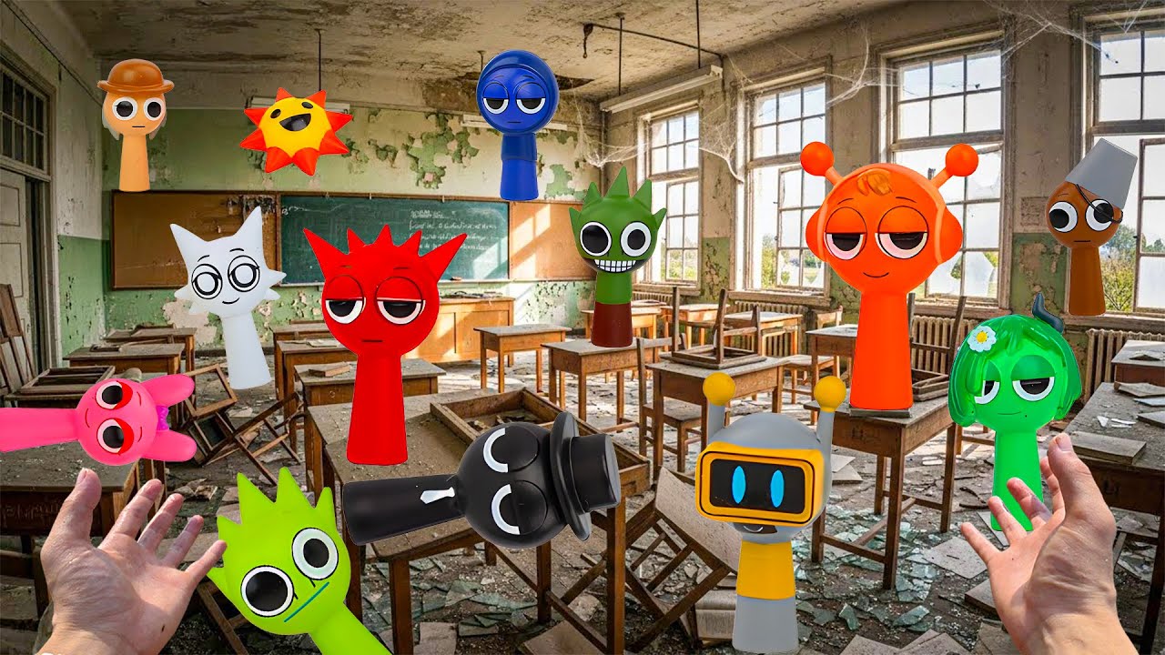 Школьное приключение: где спрятался Спрунки? 🤔