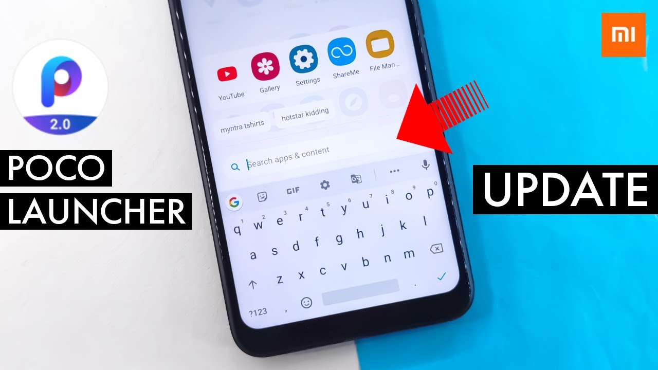 Poco Launcher 2.0 March Update | Lightning Search Bar In App Drawer