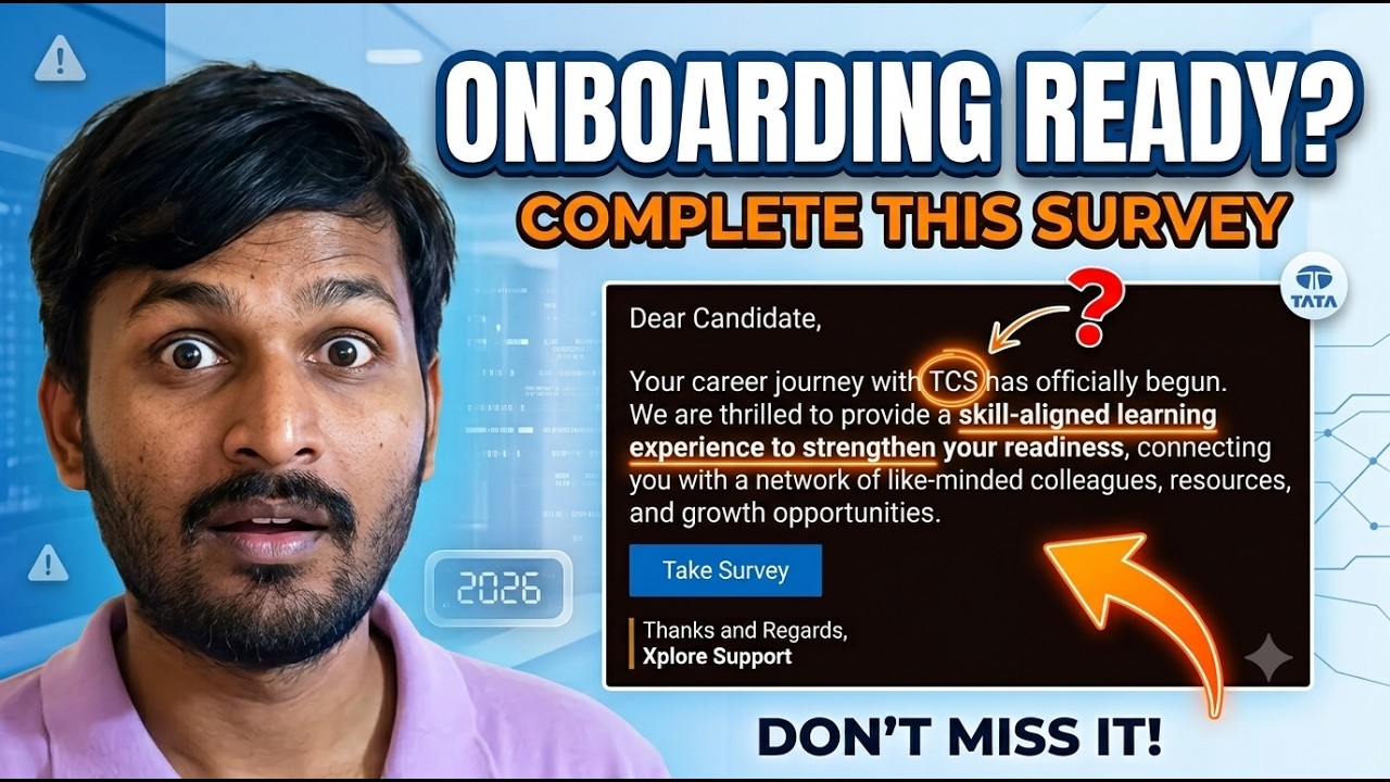 🚨TCS: Candidate Skills, Academic & Technical Profile Survey |Onboarding Fast |Complete Before 10 Aug