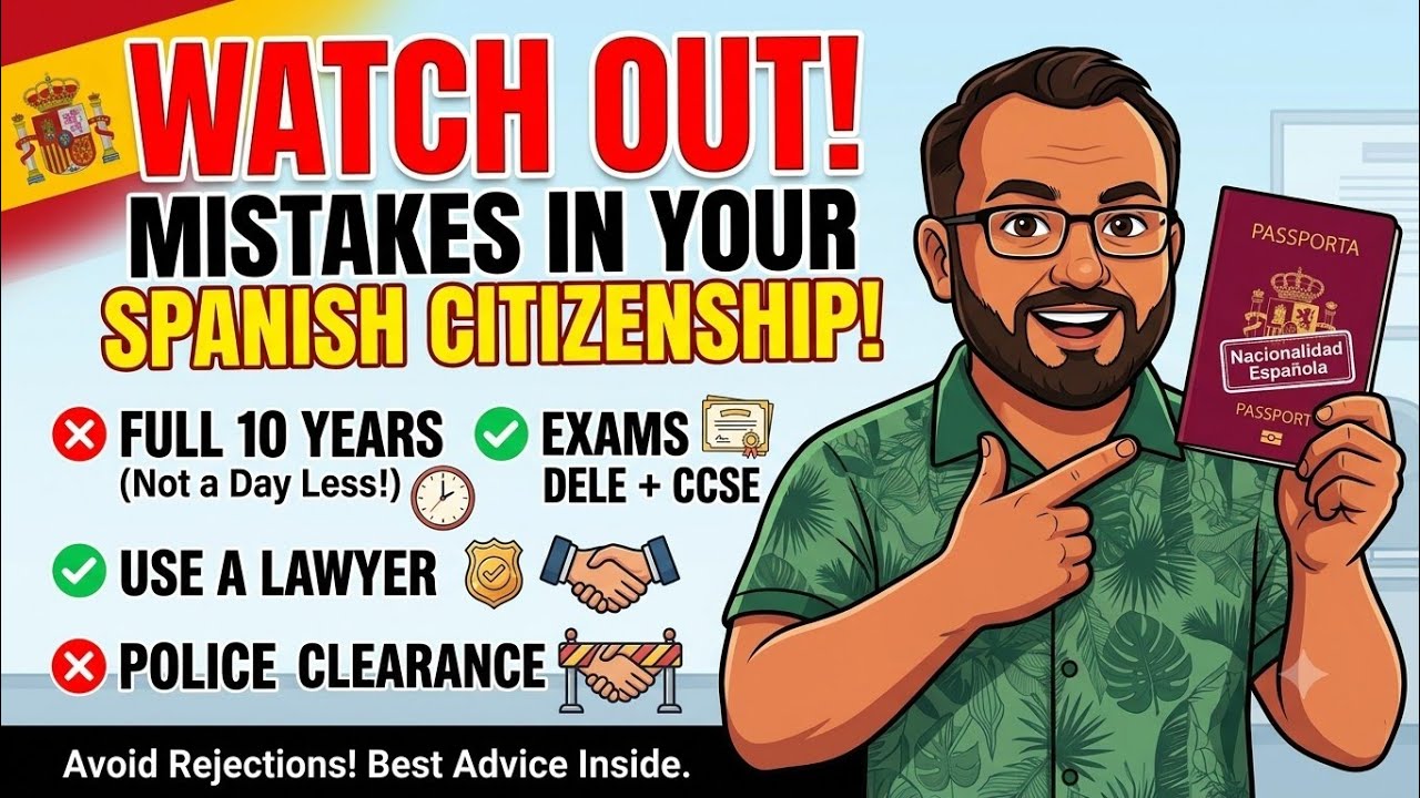 The 4 Biggest Mistakes People Make When Applying for Spanish 🇪🇸 Citizenship