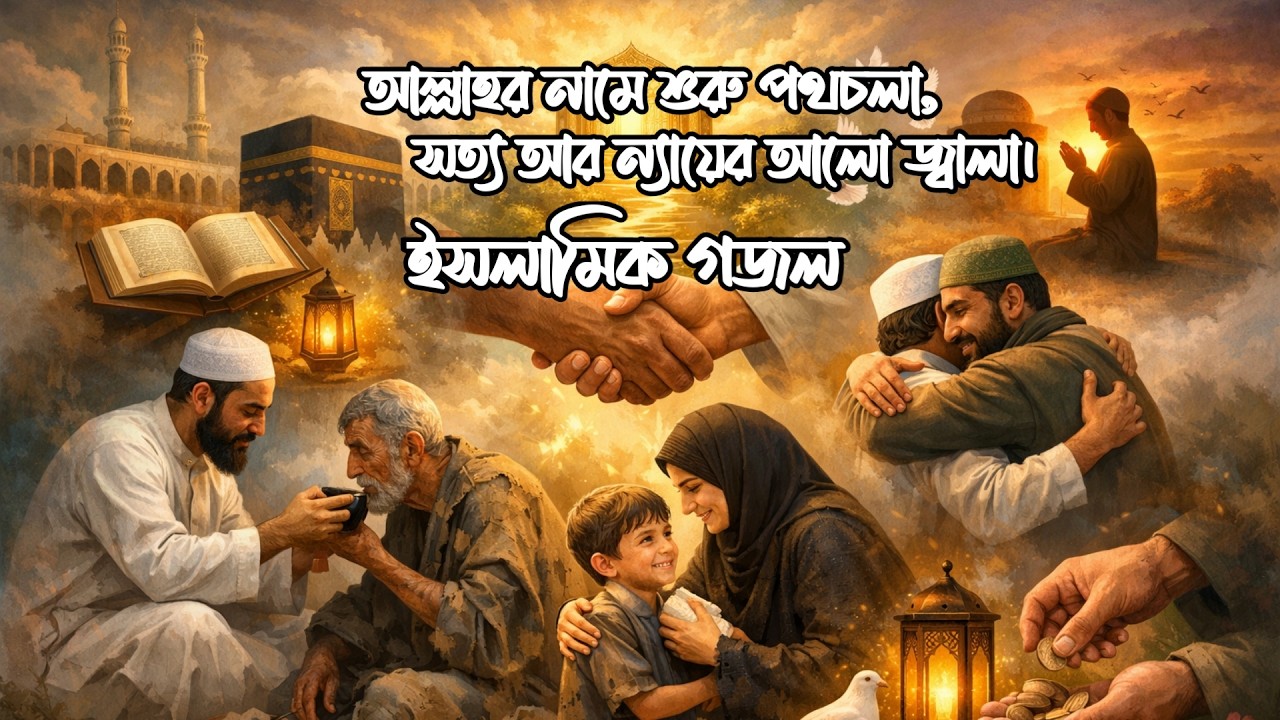 আল্লাহর নামে শুরু পথচলা। নিউ ইসলামিক গজল। Allahor Name Suru Pothchola। New Islamic Gojol।