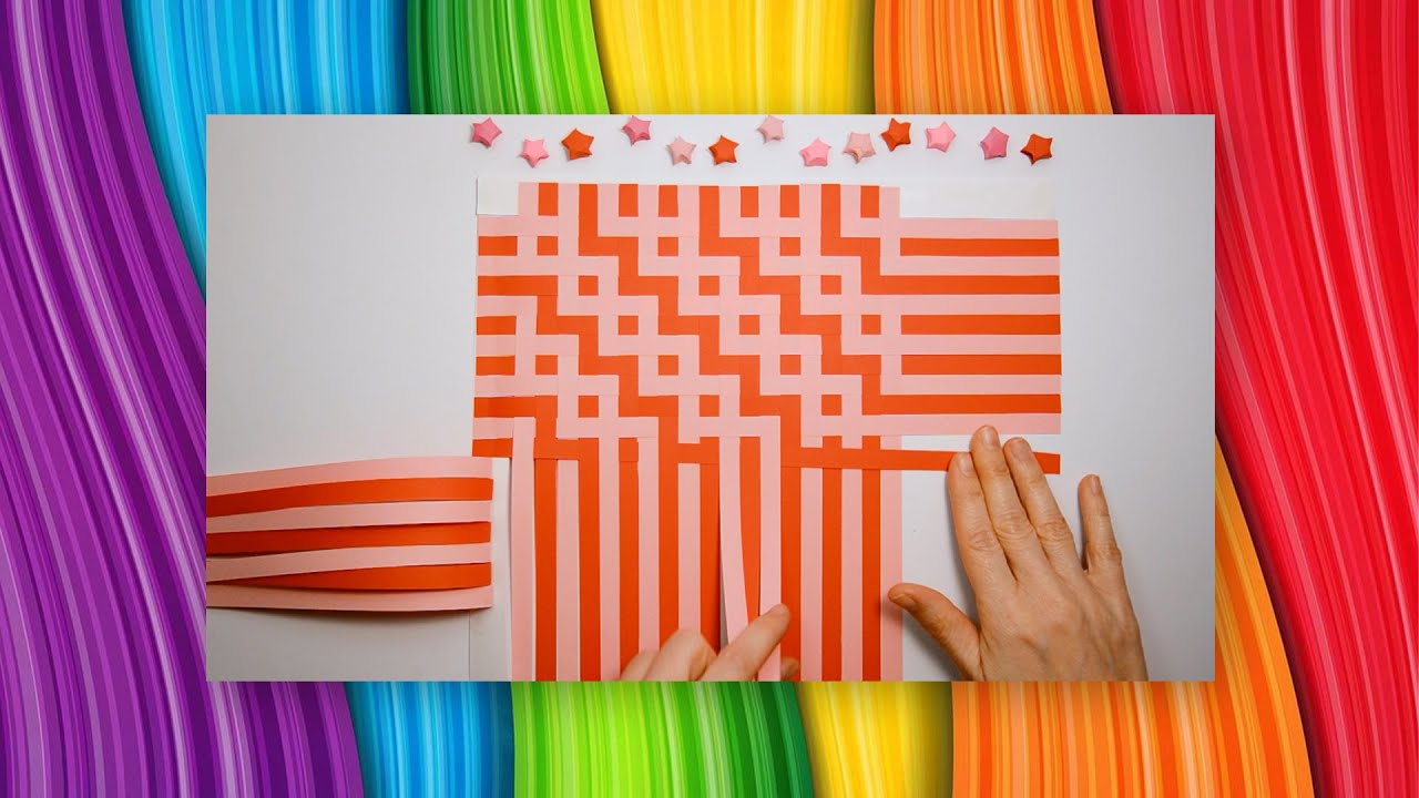 Tessitura Artistica Facile con  Carta🇬🇧 Easy Paper Weaving | Handmade Wall Art
