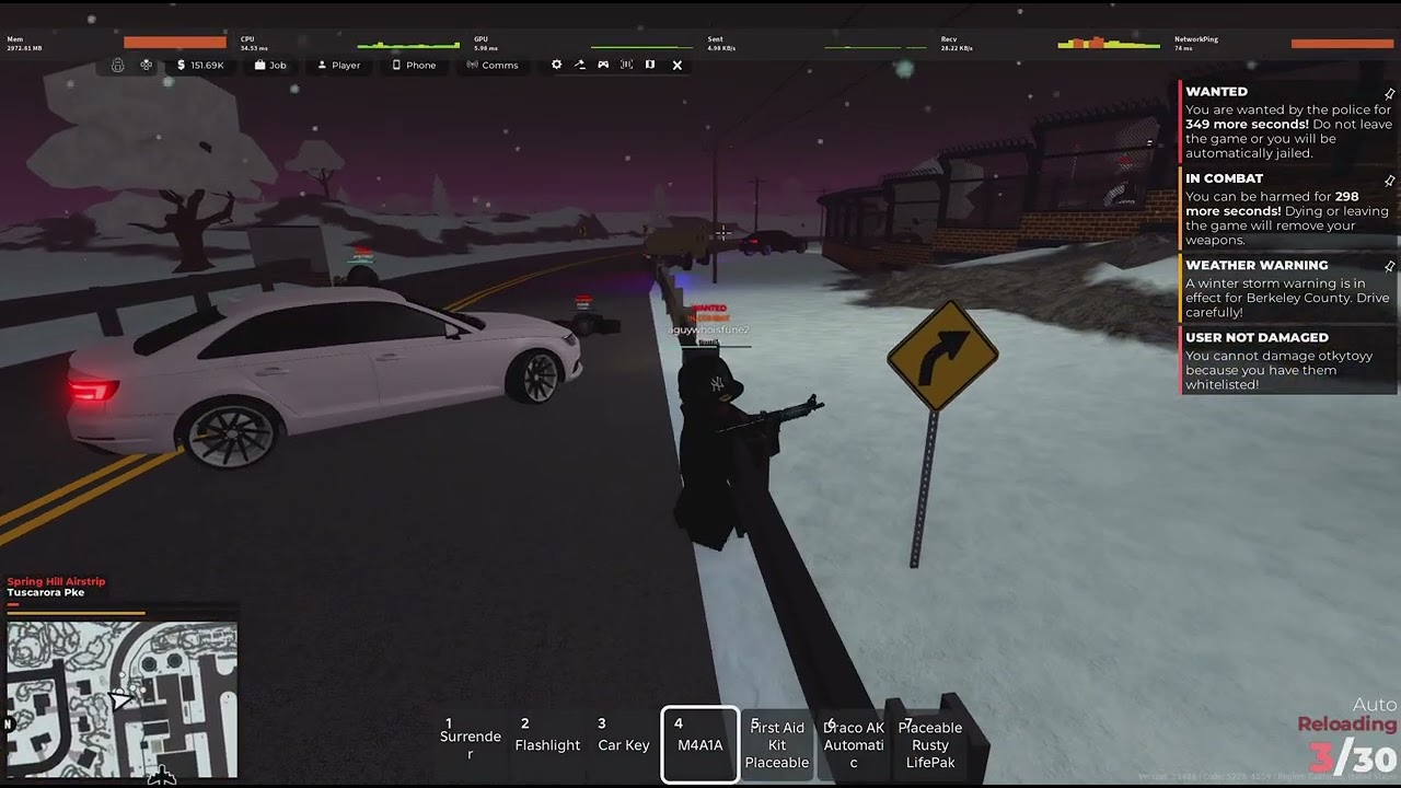 Roblox - Berkeley County - AB Raid with 1 CANG, 1 CBI