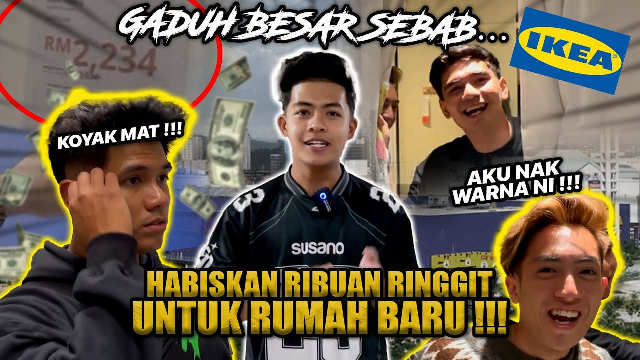 HABISKAN RIBUAN RINGGIT!!! RUMAH BARU DIPENUHI DENGAN BARANG MEWAH!?SYAHMIE & KANDA KOYAK…