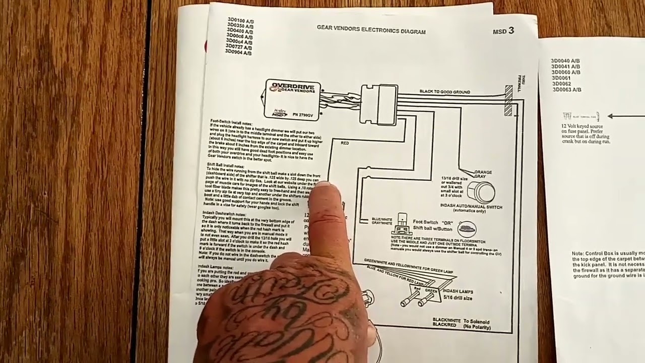 Gear Vendors Controller short share of wiring instructions and mode selection .