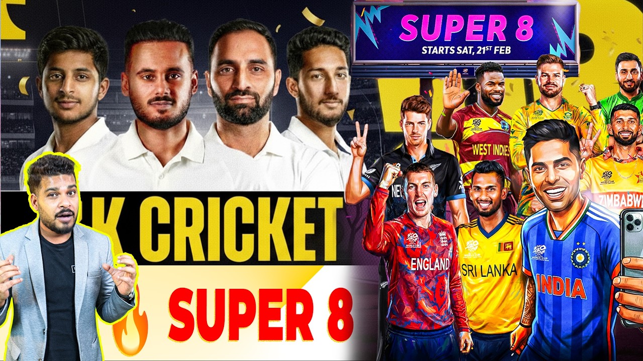 🔥SUPER 8 STAGE EXPLAINED | JAMMU KASHMIR KA DHAMAKA! 😱 Itihas Rach Diya 🔥 #cricketnews #super8 #t20