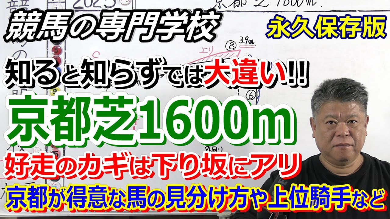 【競馬】京都競馬場 京都芝1600ｍの必ず知っておくべきこと【競馬の専門学校】