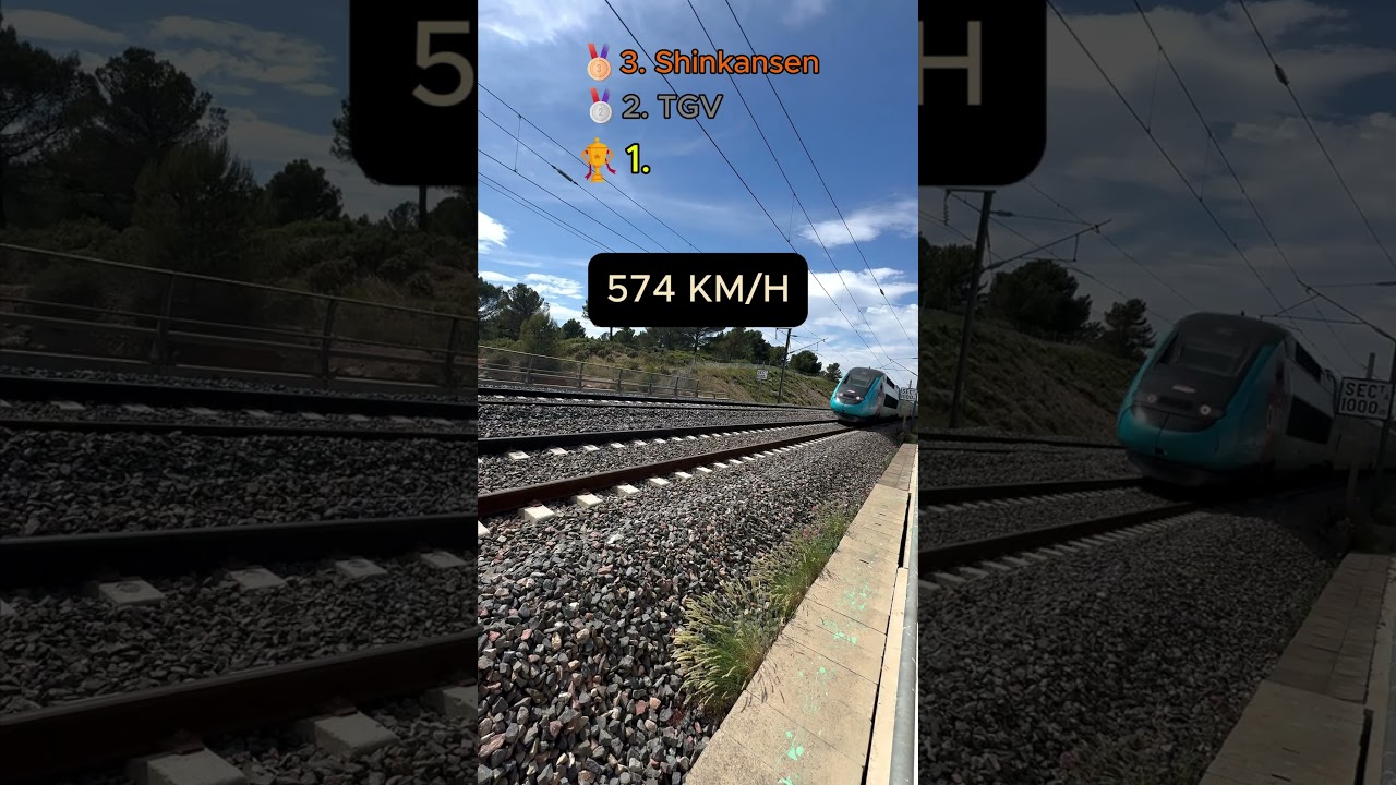 Das sind die SCHNELLSTEN Z&Uuml;GE der Welt, das letzte hat keine R&auml;der🚄#shorts #fahrzeuge
