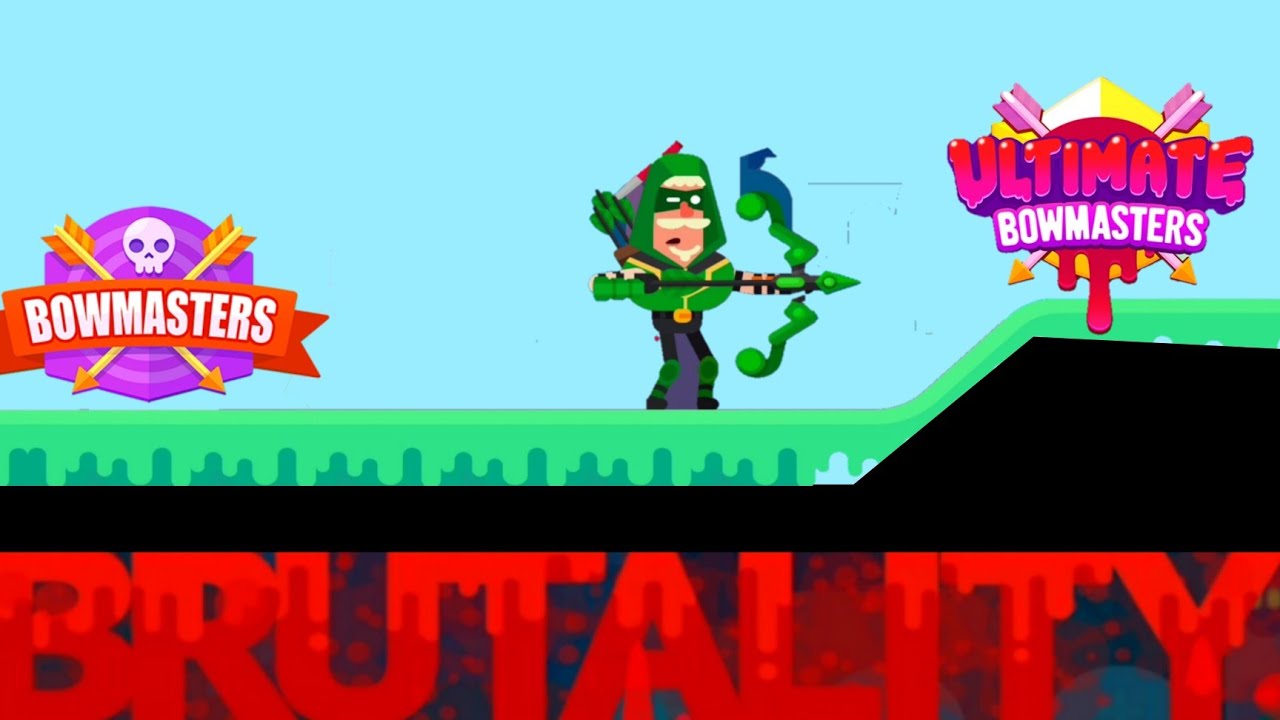 Bowmasters Vs Ultimate Bowmasters BRUTALITY Gameplay Of ROBBIN THE QUICK SHOOTER ||gamers deck