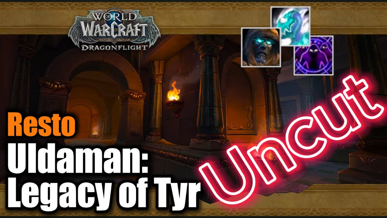 Uldaman: Legacy of Tyr  +15 Tyrannical| Resto Druid PoV | WoW Dragonflight M+ Season 4