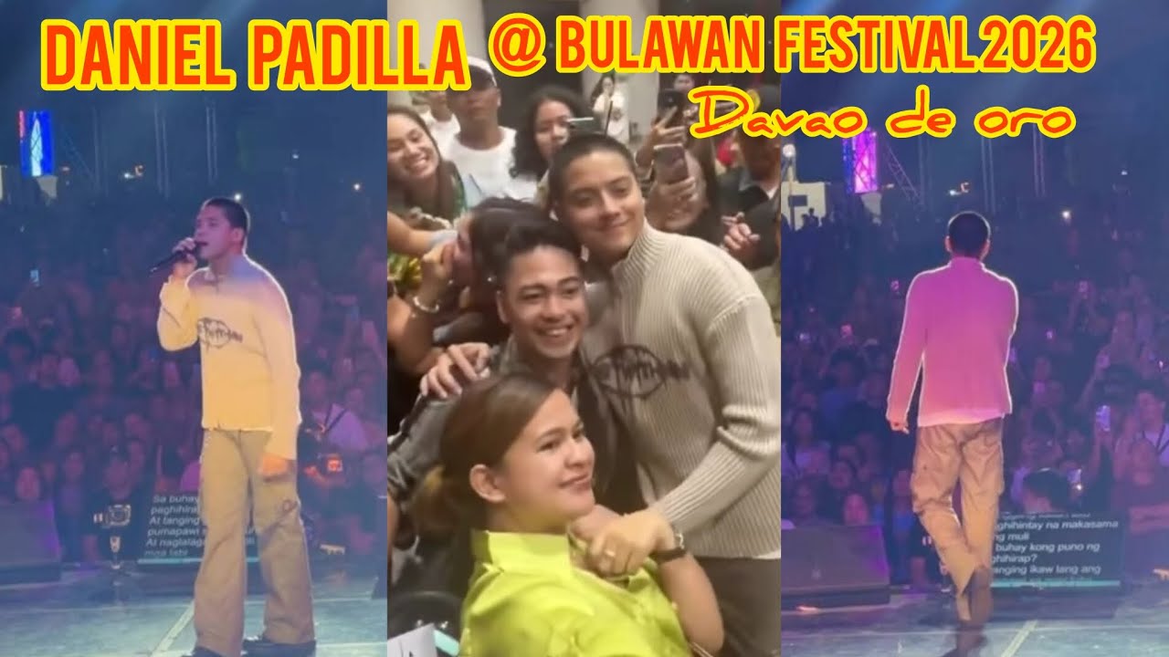 Daniel Padilla performed at the Bulawan festival 2026 in Davao De Oro 