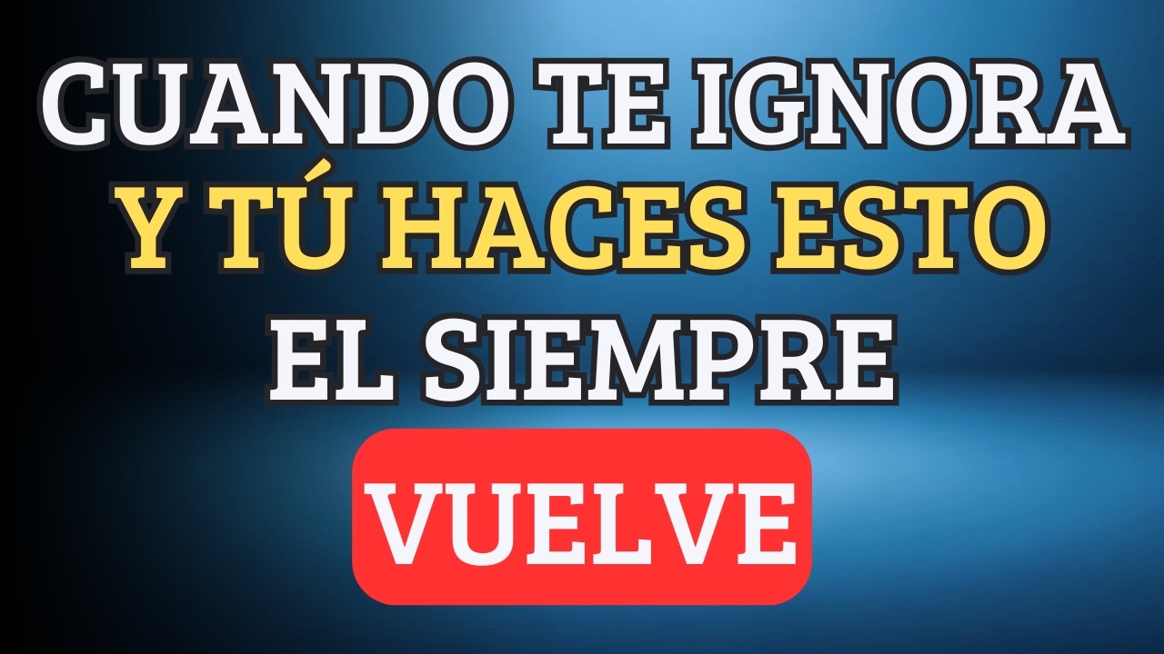 Cuando Te Ignora y Tú Haces ESTO, Él SIEMPRE Vuelve | Marian Rojas Estapé