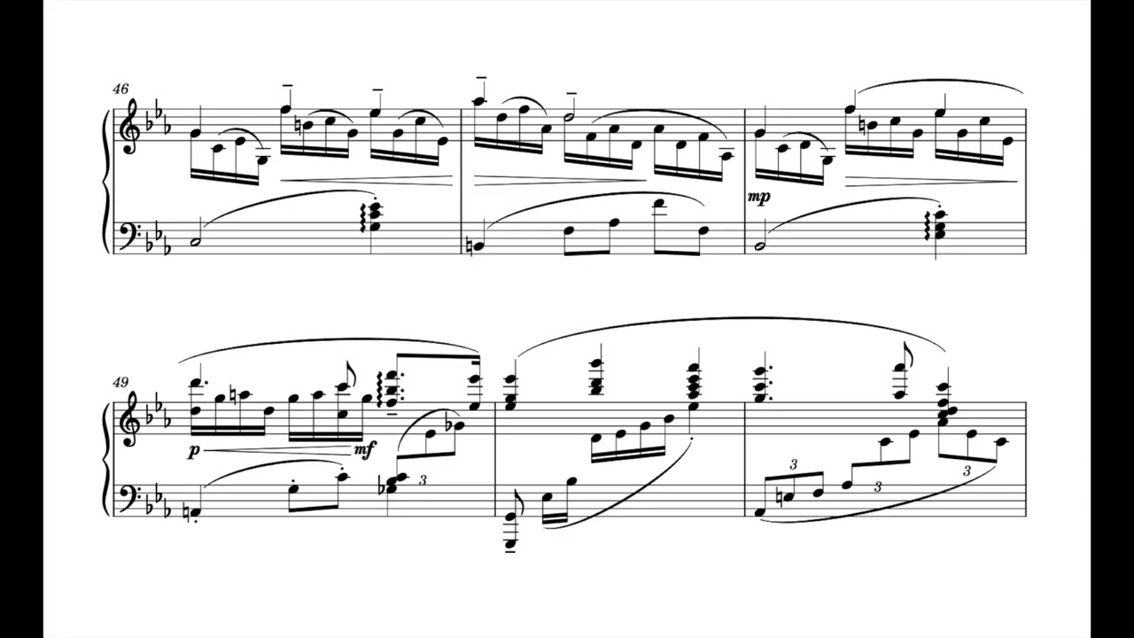 Two Sketches for Piano, Op. 3, No. 1