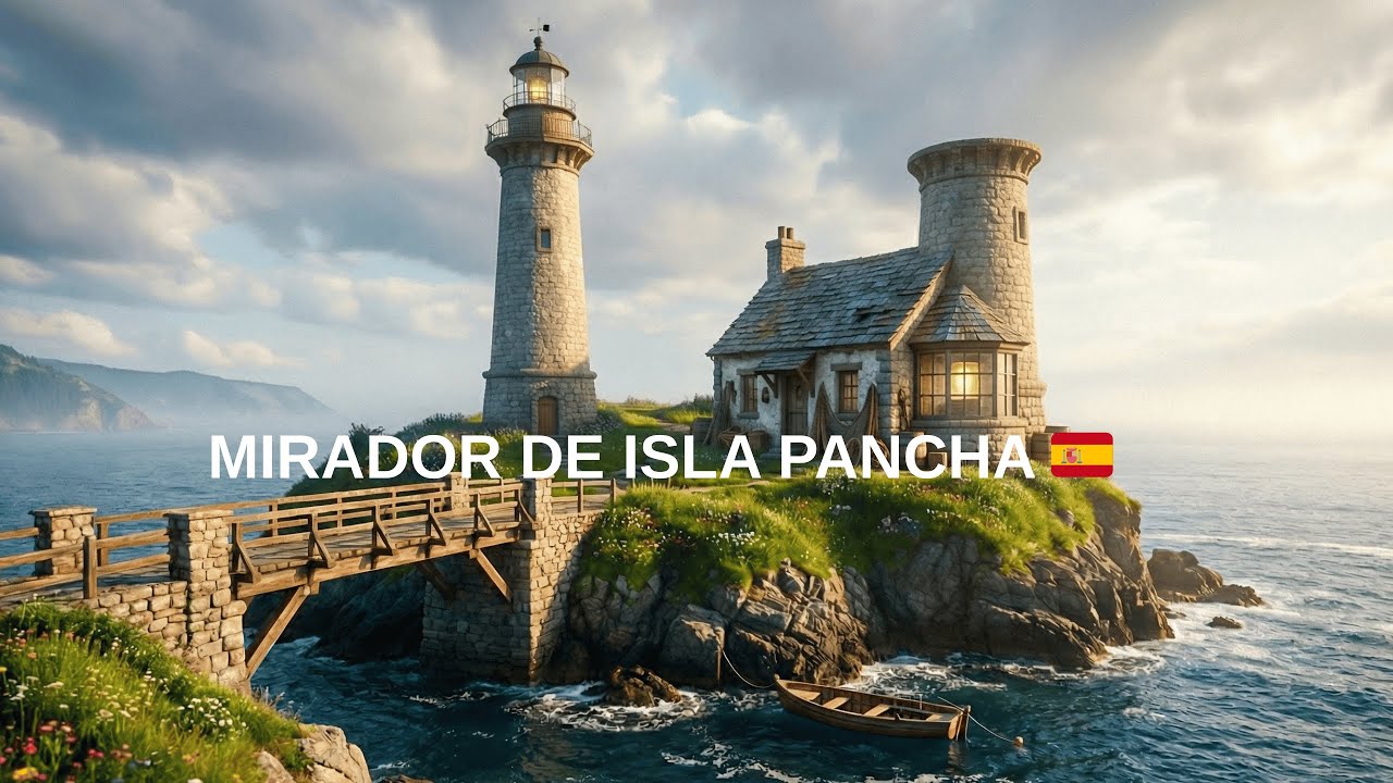 Mirador de Isla Pancha 🌊 | Galicia’s Wild Sea 🇪🇸 | Scenic Drone Travel 4K