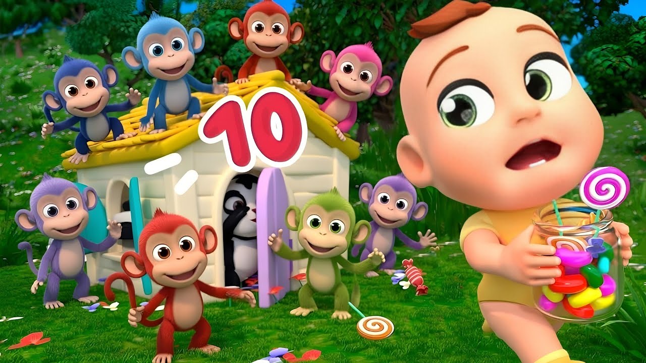 Learn How to Count with Farm Animals|1 to 10 Learning With Animals Nursary Ryhme 3D Animation 