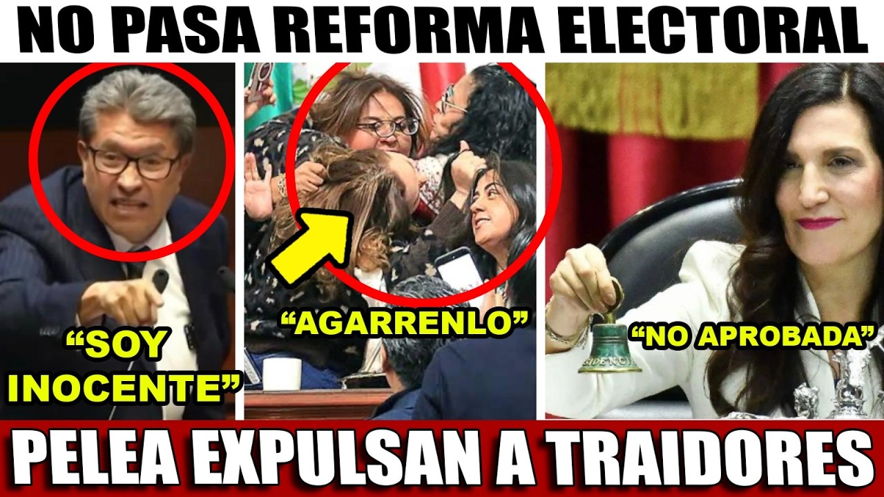 NO PASA REFORMA ELECTORAL! SE CALIENTA LA CAMARA ¡EXPULSAN A TRAIDORES! MOREAL HUYE