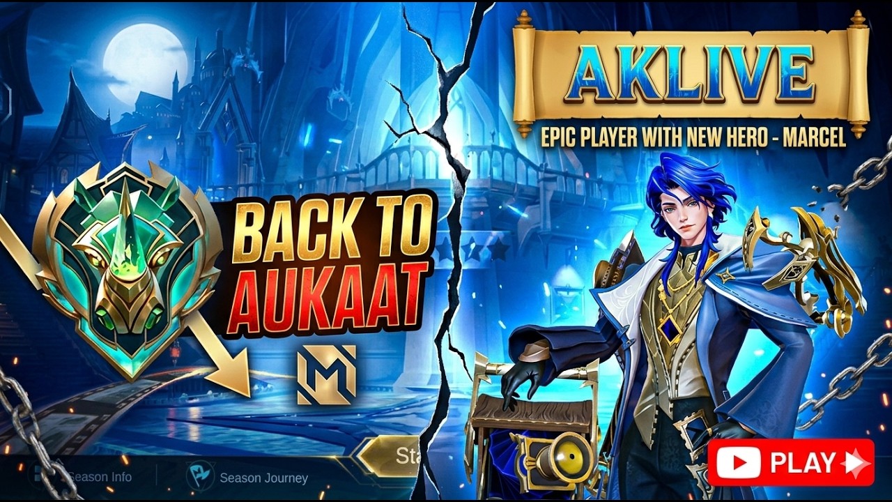 BACK TO AUKAAT - EPIC WITH MARCEL - NEW HERO  #mlbb 😍P142