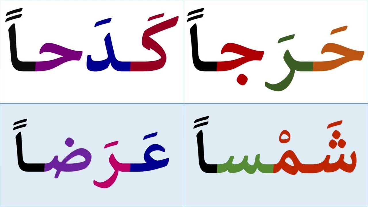 تدريب علي تعلم القراءة مع التنوين بالفتح - تعلم اللغة العربية للمبتدئين من الصفر
