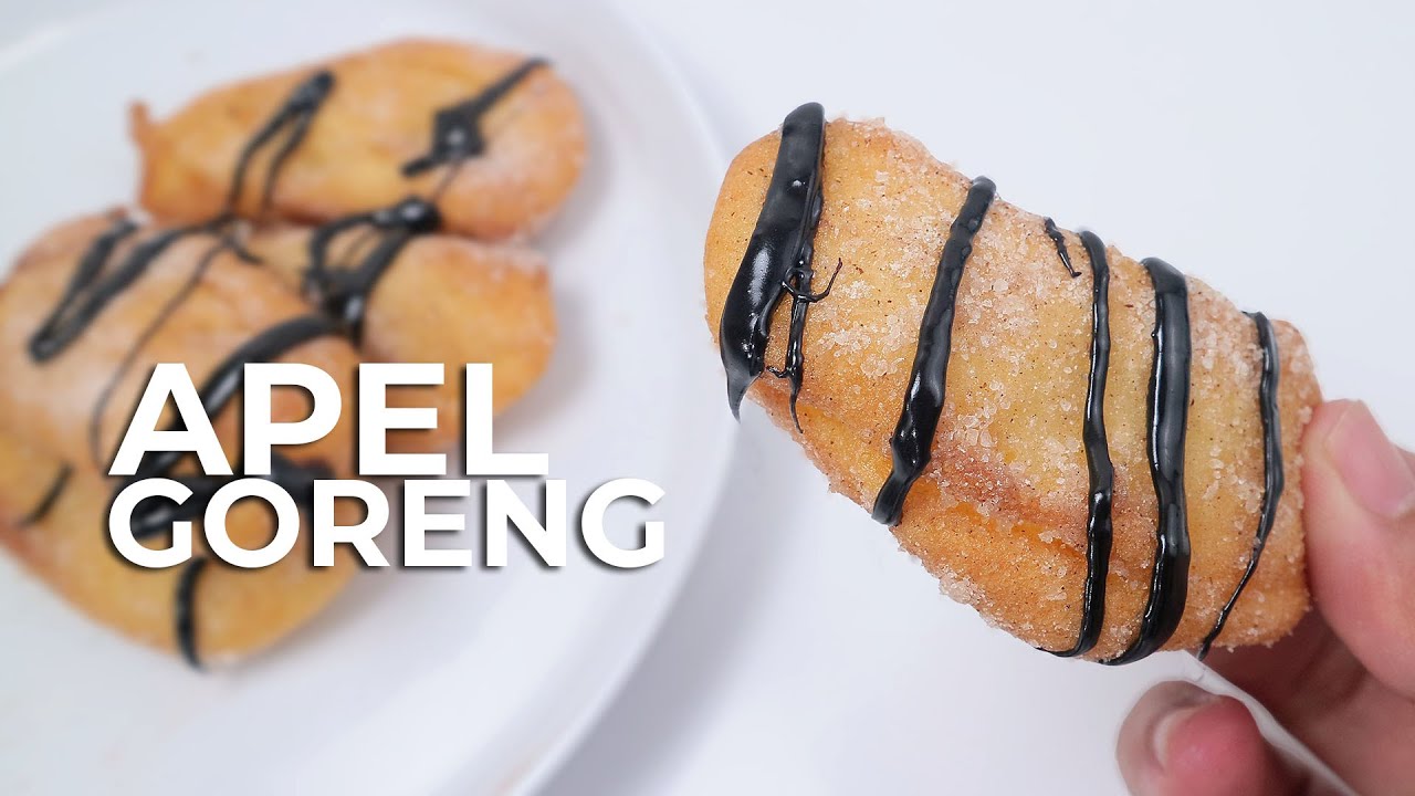 APEL GORENG DENGAN TABURAN GULA KAYU MANIS // APPLE FRITTERS