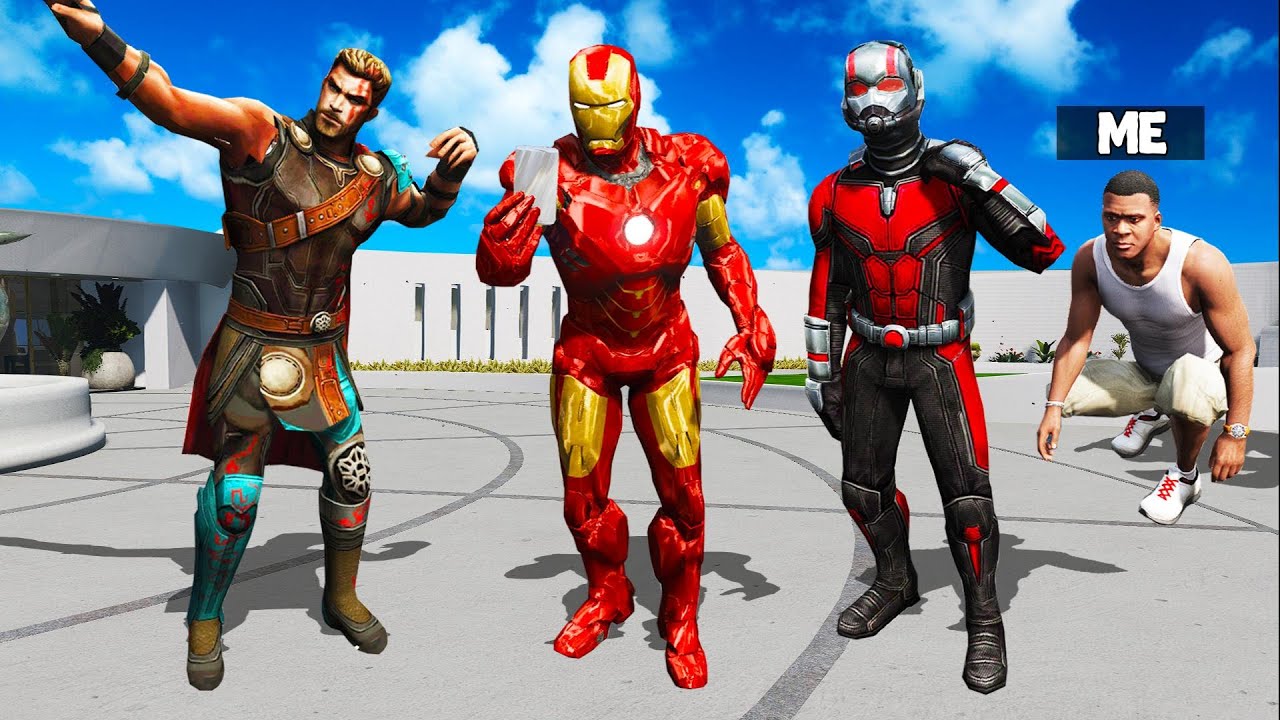 I Stole IRONMAN, ANTMAN & THOR SUIT in GTA 5!