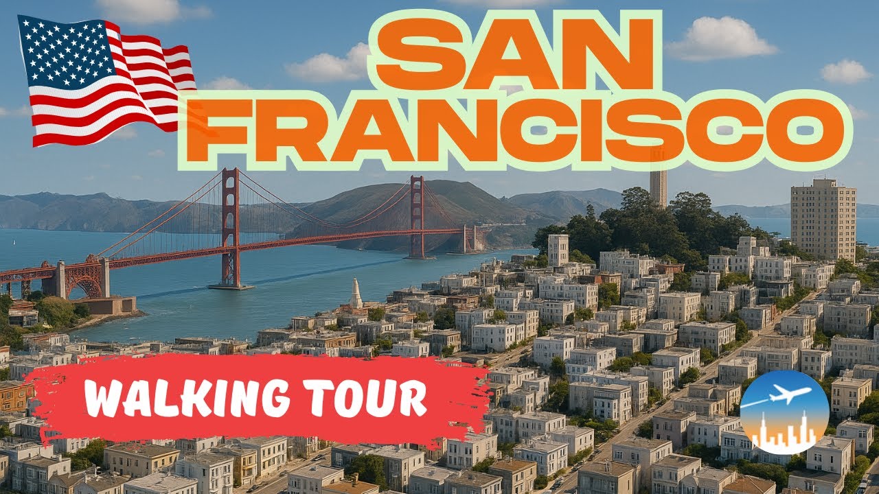 San Francisco, USA 🇺🇸 | Walking Tour | Little Italy & Lombard Street