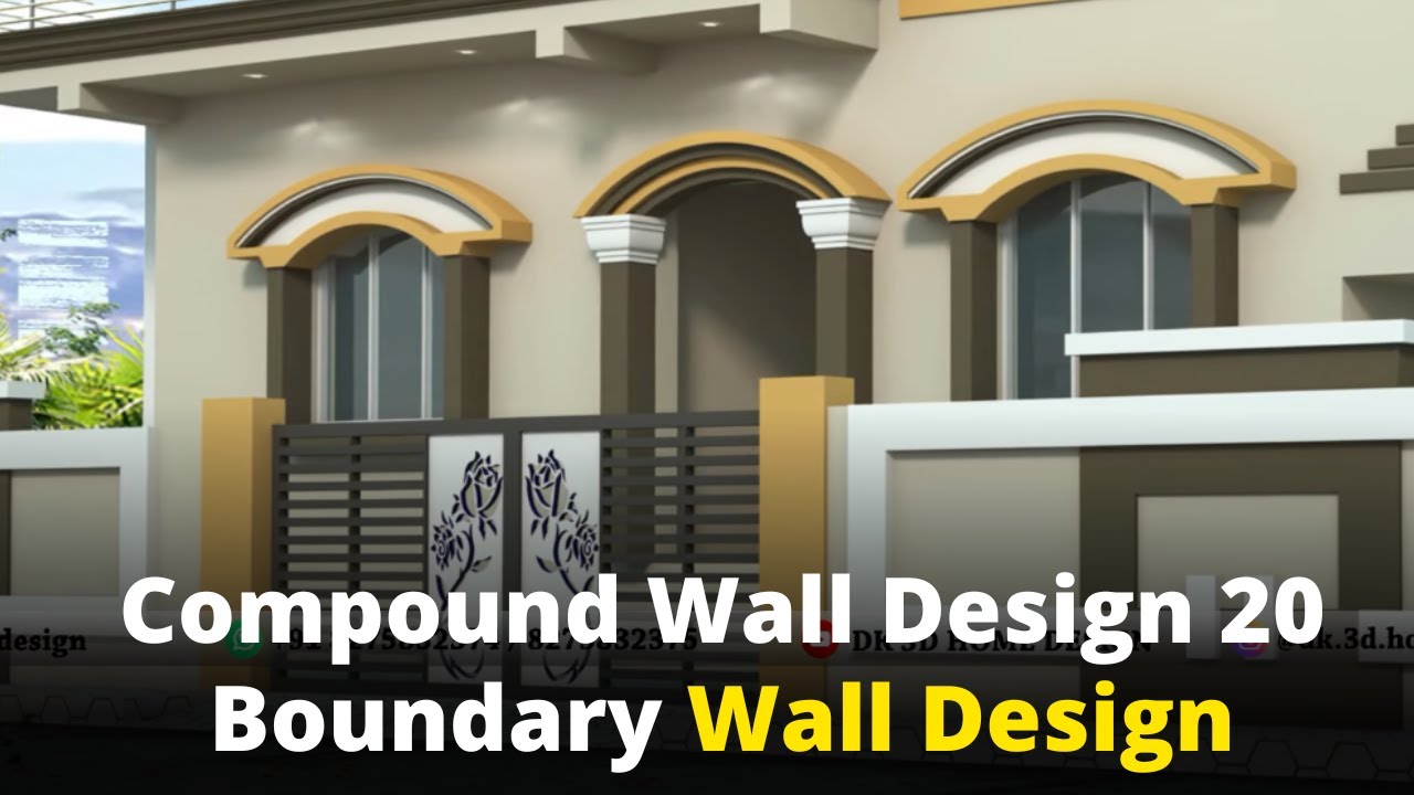 Compound Wall Design 20 Boundary Wall Design | 20 Latest Boundary Designs | DK 3D Home Design