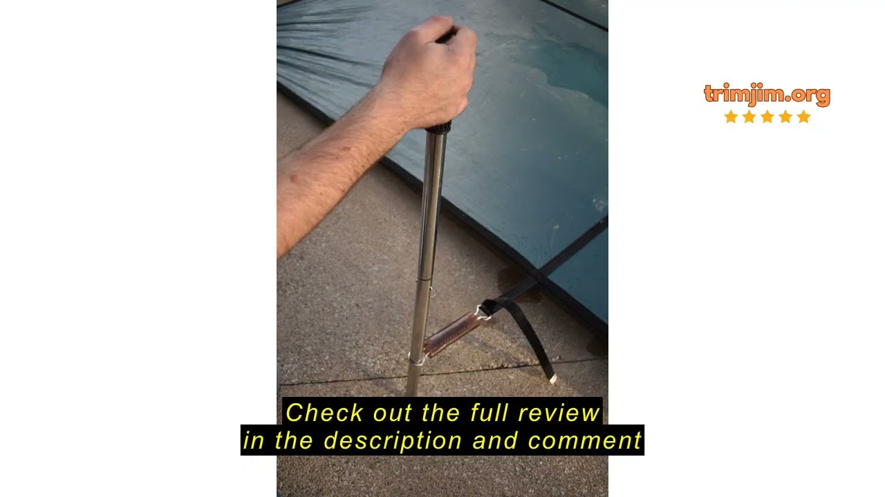 Review UQM 31-1/2 inch Pool Cover Tool, Extra Long Pool Cover Installation Tool, Swimming Pool Safet