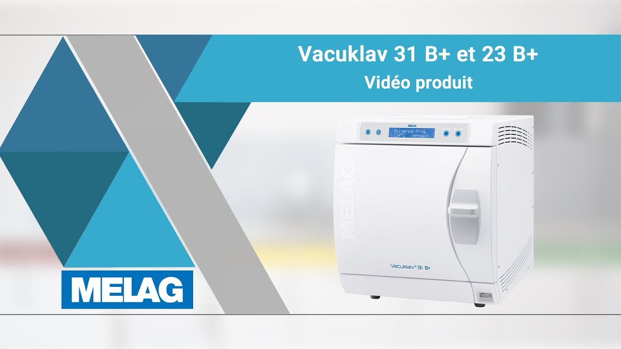Autoclave Vacuklav 31 B+ et 23 B+ | MELAG Vidéo produit