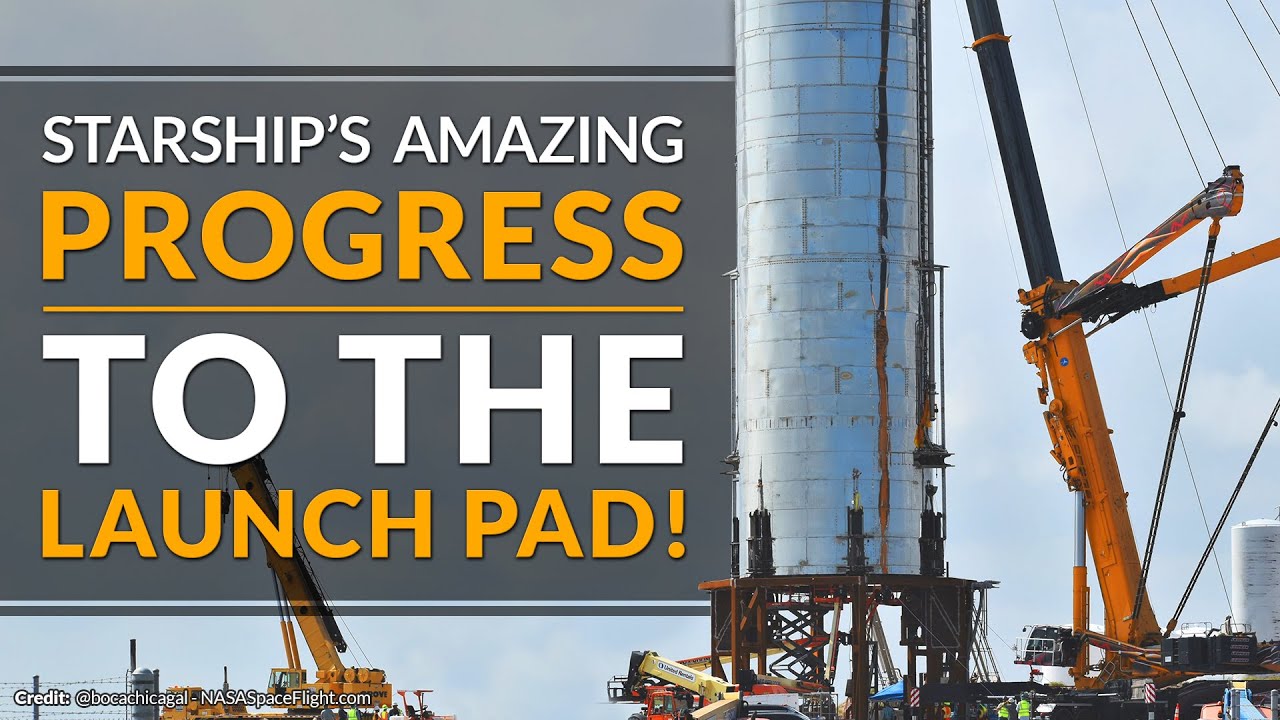 SpaceX Starship delivered to the launch pad - Starship's progress is amazing!