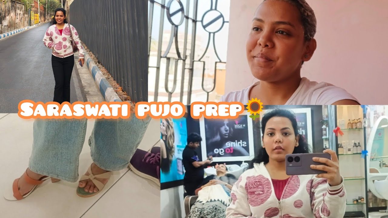 Before সরস্বতী পুজো ✨🌻।। Pujo Preparation Vlog | Self Care & Shopping | Bengali Lifestyle Vlog