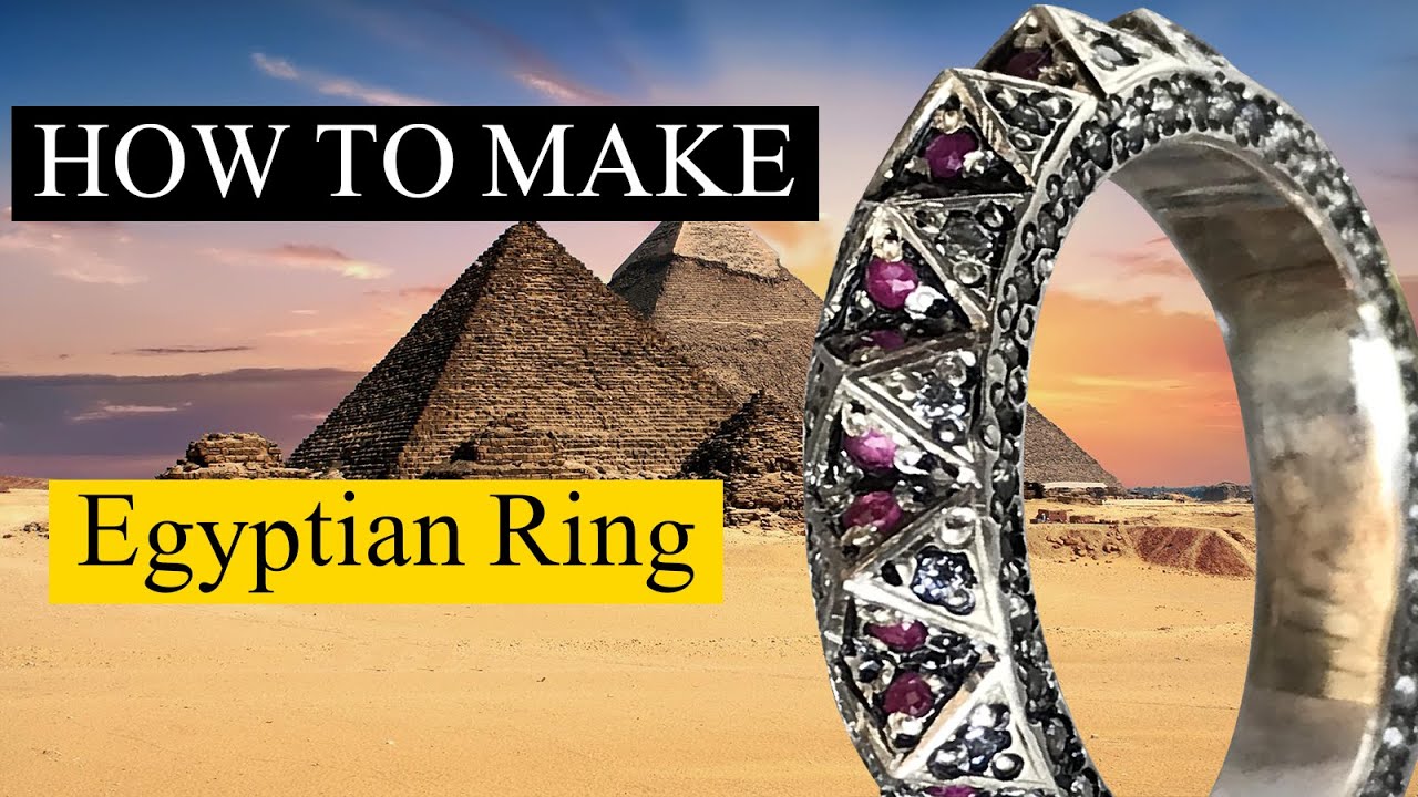 How to make pyramid Egyptian ring.] The dome style ring. Master Faheem