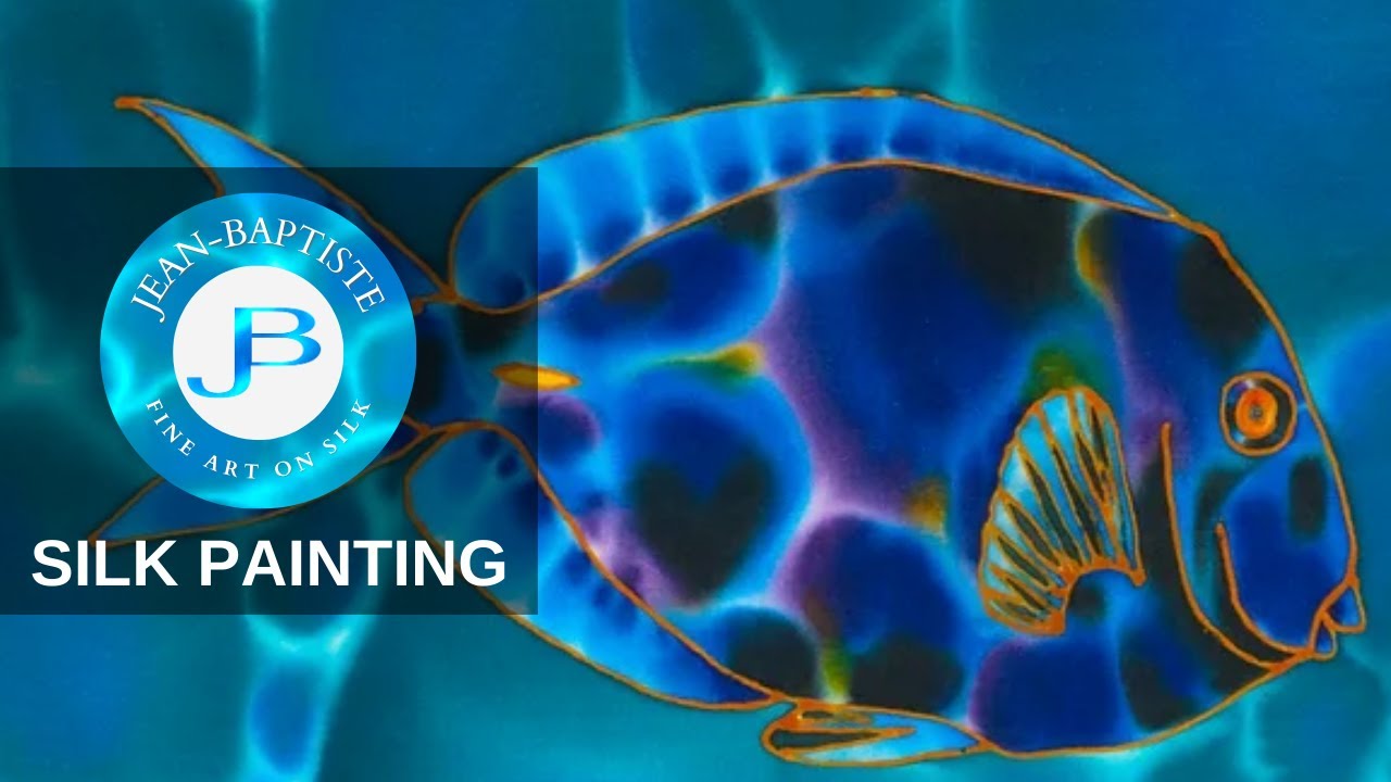 Jean-Baptiste silk Painting | BLUE TANG FISH ART