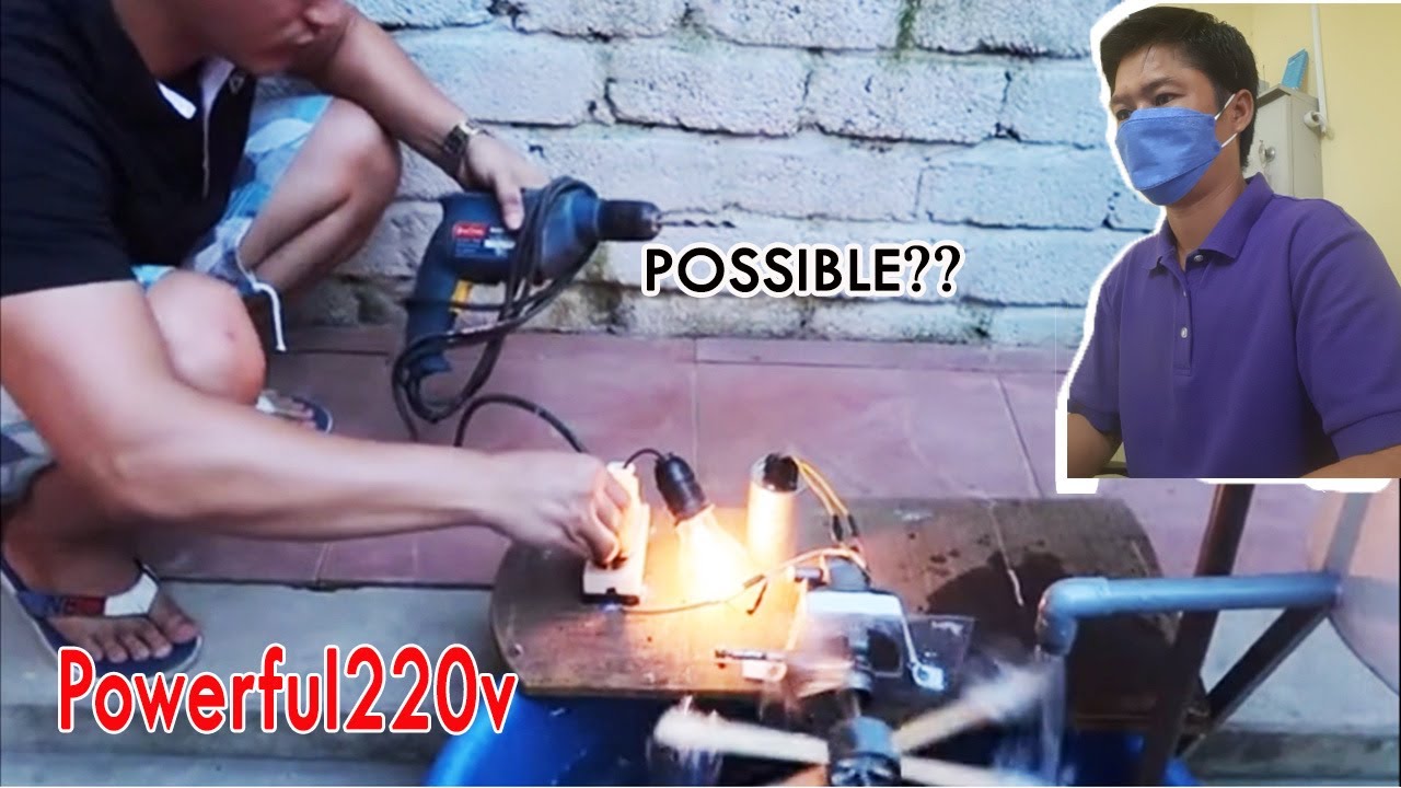 Real or Fake? Turn a table fan into powerful generator 220v #table fan 28w turn into 220v energy