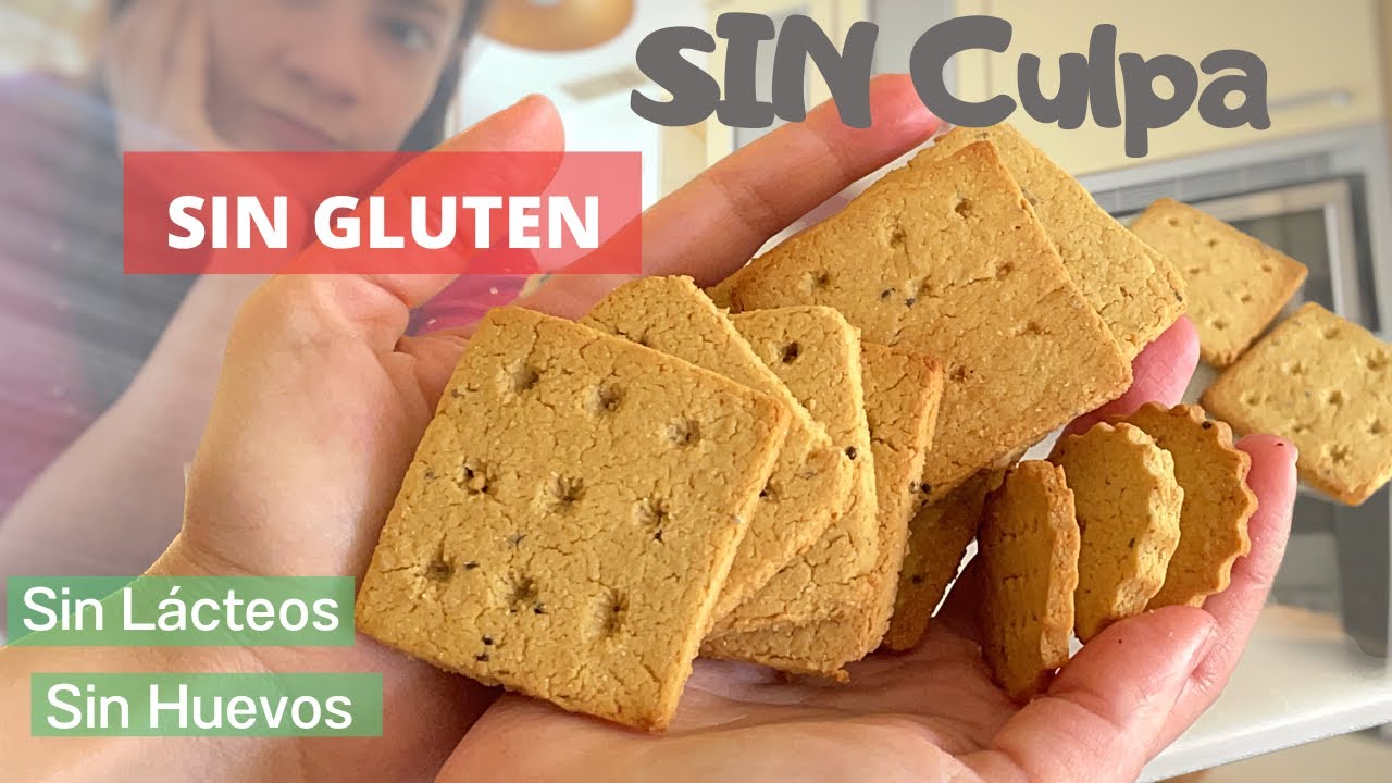 CRACKERS  saludables SIN GLUTEN , SIN HUEVOS ,/JJ citysingluten