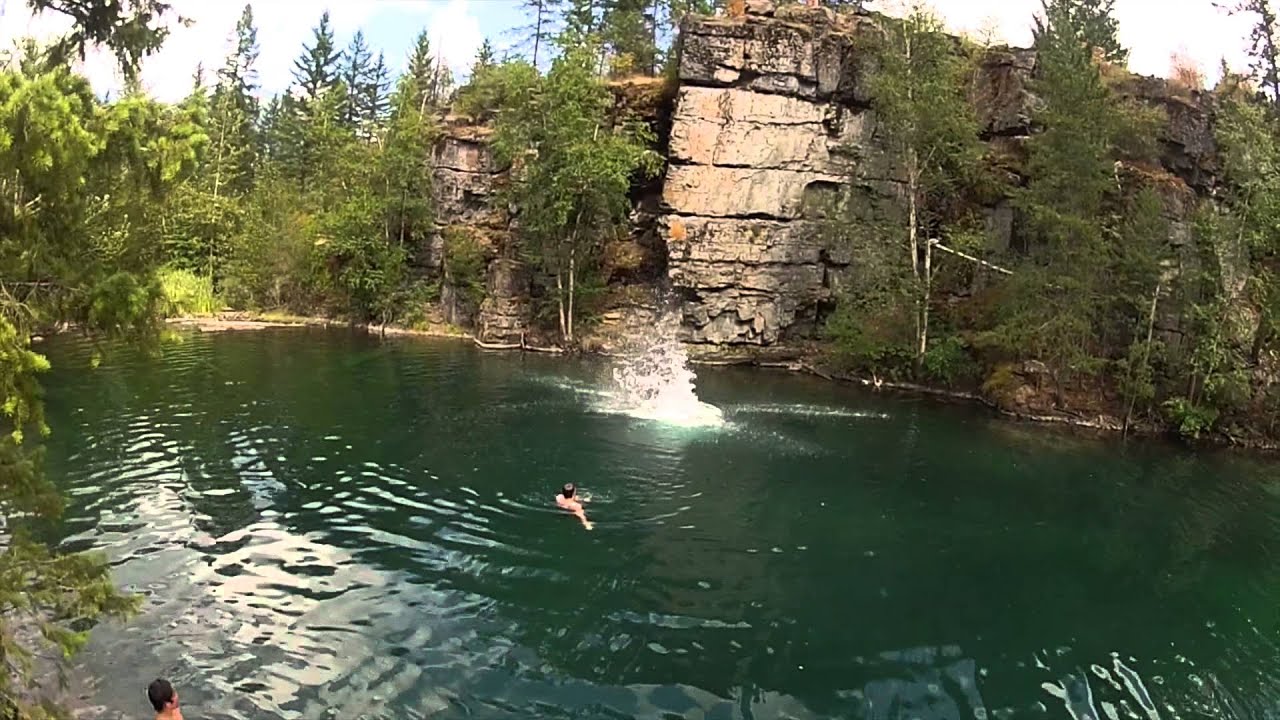Cliff jumps and a misty