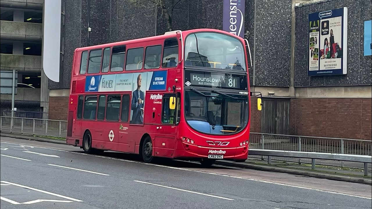 Full Route Visual - Route 81 - Hounslow, Bus Stn to Slough, Queensmere Centre - VW1395 (LK62 DVC)