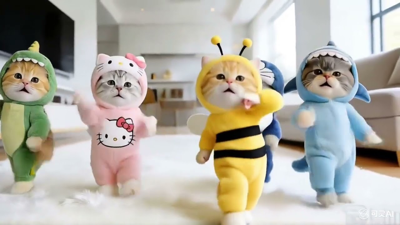 Little cats dance ❤️ #kidsspecial #support #viral #trending #explore 