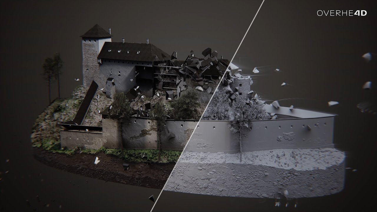 Disintegration of Revište Castle | 3D scan