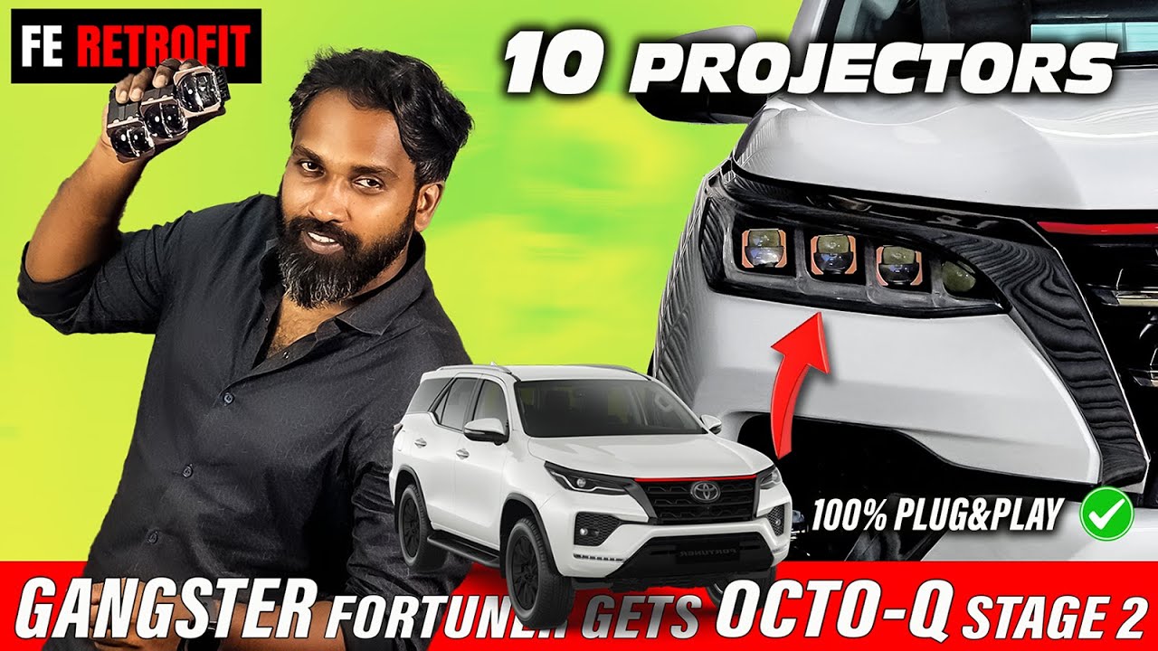 100% PLUG AND PLAY | FE RETROFIT CHENNAI | TOYOTA #fortuner  | LIGHT UPGRADE | OCTA Q STAGE 2