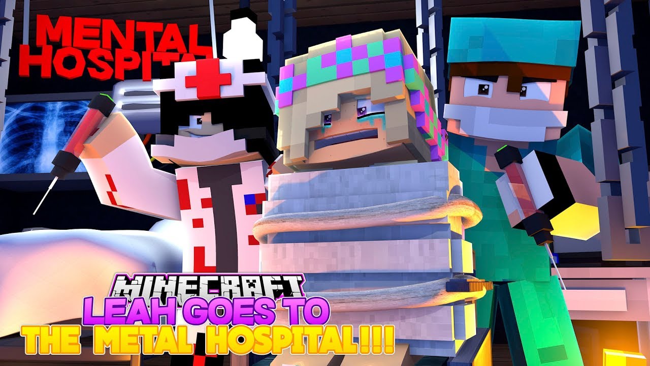 Minecraft DONNY AND HIS GIRLFRIEND PUT LEAH IN A MENTAL HOSPITAL!!! Donny & Leah Adventures