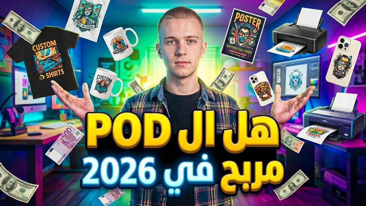 الطباعة عند الطلب في 2026: هل انتهت الفرصة؟ (الحقيقة الصادمة😱)